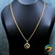 thumbnail image 3 of Gold Plated Chain With Pendant 18/24 inch 02MM Bismark Chain with Medium Derana Pendant Necklace for Ladies & Girl, 3 of 5
