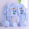thumbnail image 2 of Wxirdiow Layette Sets for Baby Boy 7 Pieces Newborns Layette Gift Set for Boys & Girls Newborn Baby Clothes Blue Size,0-3 Months, 2 of 6