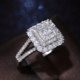 thumbnail image 4 of Shiny Zircon Decor Ring - Square Shape Bridal Wedding Anniversary Engagement Gift, 4 of 4