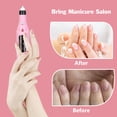 thumbnail image 4 of Electric Manicure Pedicure Kit, Electric Nail File, Rechargeable Nail Grinder Nails, Care Kits for Nail Buffer Trim Grind Tools, 4 of 8
