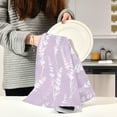 thumbnail image 6 of Coolnut Beautiful Lavender Kitchen Dish Towel Set of 4, Super Soft Absorbent Cleaning Cloth, Reusable Quick Drying Kitchen Towel for Home, Kitchen Washcloth Gift, 6 of 7