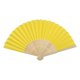thumbnail image 1 of Ofertas Únicas 1 Pc Abanico Plegable en Blanco de 7 Pulgadas para Máscaras de Bambu Papel Amarillo Limón, 1 of 5
