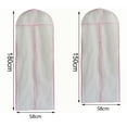 thumbnail image 3 of Washranp Breathable Long Garment Dust Cover,High Capacity Wedding Dresses Storage Bag with Zipped Protector Cover Household Supplies, 3 of 4