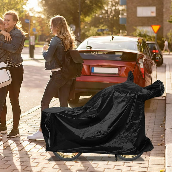 STRANDCHIC Dirt Bike Cover Black Heavy Duty Motorcycle Protective Cover 1 Set