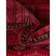 thumbnail image 4 of Unique Loom Tekke Collection Area Rug - Shakhrud (2' 7" x 10' Runner Red/Black), 4 of 7