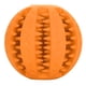 thumbnail image 1 of Pelota de juguete para perros con forma de sandía y lunares, juguete interactivo giratorio para mascotas, color naranja, 1 of 14