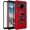 Red, variant on Ring Kickstand Phone Case for Nokia C200 w/Tempered Glass Screen Protector for Car Mount Hybrid Hard Shockproof Case - Red