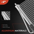 thumbnail image 2 of A-Premium Air Conditioning A/C Condenser Compatible with Nissan Sentra 2001-2006 1.8L 2.5L, Replace# 3099, 921104Z010, 2 of 9