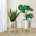 thumbnail image 4 of Casual Home Mid-Century Modern Wood Plant Display Stand, Fit Up to 12", 4 of 18