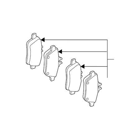 Mercedes Benz Disc Brake - Genuine OE Mercedes-Benz Ts Disk Brake Pad 007-420-94-20