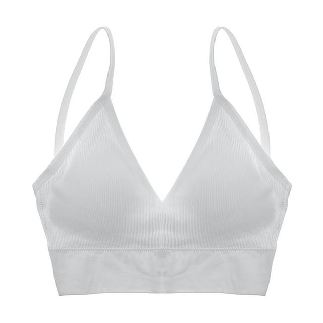 acolchado extraíble con cuello en V de nailon para mujer, cómodo, top corto Sunnimix Chaleco tipo bralette de algodón para mujer