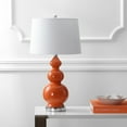 thumbnail image 4 of JONATHAN Y Bowen 27.5" Contemporary Transitional Ceramic Gourd LED Table Lamp, Coral, JYL4023A, 4 of 5