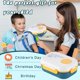 thumbnail image 5 of Fiambrera para niños pequeños, fiambrera portátil de 2 niveles, aislante, de plástico resistente, plegable, ideal para actividades al aire libre, perfecta para picnics familiares.,Wsvlmg, 5 of 8