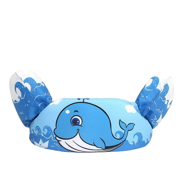 Chaleco salvavidas HUOGUO para niños con mangas de natación