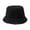 Black, variant on Womens Solid Color Thermal Windproof Winter Bucket Fisherman Hat
