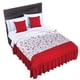 thumbnail image 1 of Colcha con Cojines Decorativos King Size Rojo Elefantito Lorein UltraSoft, 1 of 3