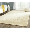 thumbnail image 2 of SAFAVIEH Antiquity Beaufort Traditional Floral Wool Area Rug, Ivory/Brown, 6' x 9', 2 of 7