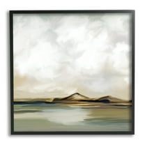 Stupell Industries Turbulent Clouds Mountain Peak Lakeside Landscape , 17 x 30, Design by Ramonda Murdock