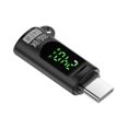 thumbnail image 2 of Conector de enchufe de adaptador digital tipo-C con pantalla LED digital convertidor de enchufe de adaptador de salida de alta velocidad resistente Negro, 2 of 8