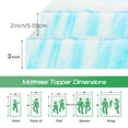 thumbnail image 2 of 3 Inch Thick Ventilated Gel Memory Foam Mattress Topper for Body Support, High Density Pad for Camper, 2 of 6