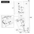 thumbnail image 2 of Alvantor 68" Bathroom Cabinet with Tilt-Out Compartment, Freestanding Wooden Storage Cabinet for Bathroom Living Room White, 2 of 9