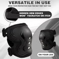thumbnail image 6 of WLGJL kids Safety Protective Gear Set for Ages 6-15 Years, Adjustable Knee Pads, Elbow Pads, Wrist Guards for Boys Girls Youth Skateboard, Roller Skating, Scooter, Cycling，Black, 6 of 6