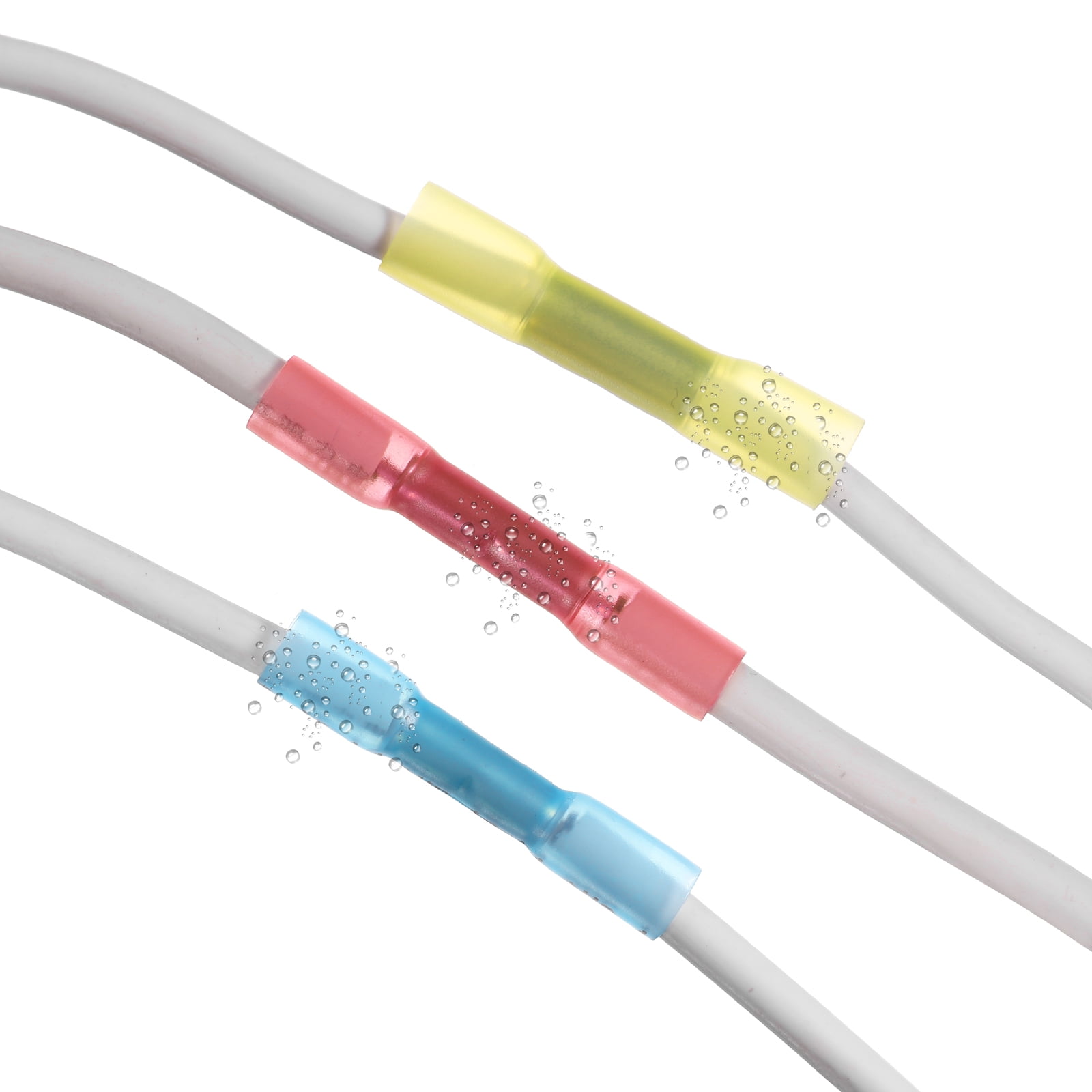 Uxcell 320 PCS Heat Shrink Wire Connectors, Insulated Electrical Wire Terminals with Ring, Butt, Fork, Quick