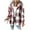 A Hot Pink, variant on Womens Lightweight Casual Jacket, 2025 Plaid Long Sleeve Shacket Fleece Lined Hooded Jackets Warm Coat Red S