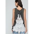 thumbnail image 2 of Sleeveless Back Lace Ruffle Detail Tank Top, 2 of 5