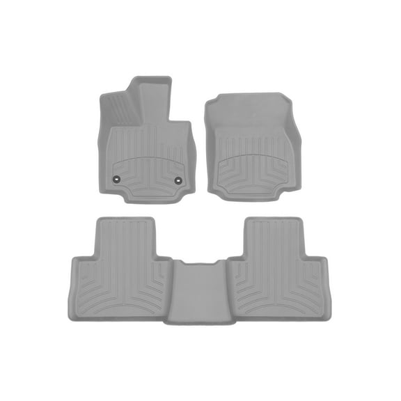 WeatherTech FloorLiner HP Custom Fit Floor Mats compatible with 2019-2025 Toyota RAV4 - 1st & 2nd Row, Grey