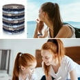 thumbnail image 7 of Dicasser 12 Pieces Cotton Hair Ties Braided Hair Bands Elastic Hair Ties Ropes Braided Ponytail Holders Hair Accessories for Women Girls Thick Heavy and Curly Hair (Mixed Colors), 7 of 7