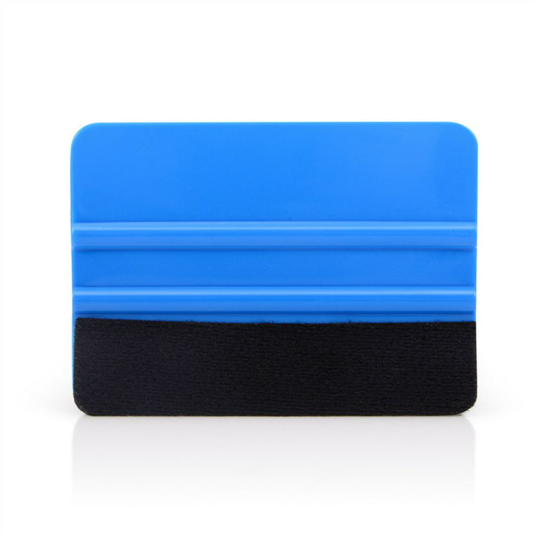 3PCS Blue Vinyl Squeegee with Fabric Felt for Auto Car Decals Stickers Tool  