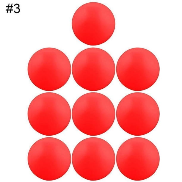 10 pelotas de ping pong de 40 mm de colores de repuesto para practicar tenis de mesa