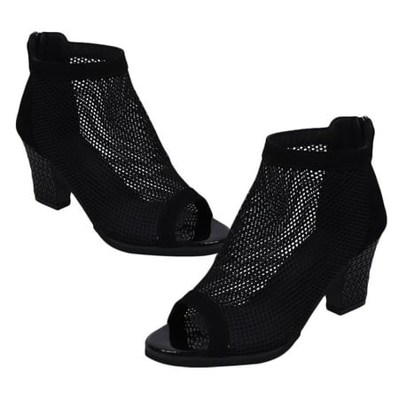 

Sandals for Woman High Heels for Women Female Sandals Ankle High Heel Boots for Women Chunky Heel Sandals Women s Miss
