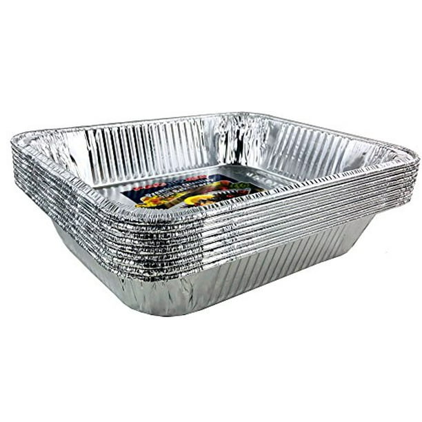 Aluminum Foil Pans HalfSize Deep Disposable Steam Table Pans for