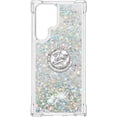 thumbnail image 2 of for Samsung Galaxy S22 Ultra Glitter Case with Ring Holder, Bling Sparkle Floating Liquid Soft TPU Cushion Fashion Girly Women Girls Clear Case Cover for Samsung Galaxy S22 Ultra  Silver, 2 of 7