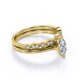 thumbnail image 3 of JeenMata Anillo Solitario de Talla Marquesa de 1,75 Quilates Conjunto de Boda Festoneado Estilo Art Déco: Baño de Oro Amarillo de 18 K sobre Plata (Personalice la Banda de Su Anillo de Bodas), 3 of 6