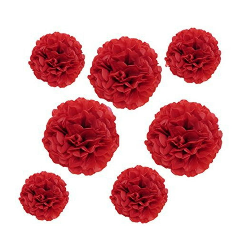 Red Pom Pom Ball Stem - Kelea's Florals