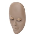 thumbnail image 4 of Cabeza De Maniquí De Pestañas Efectos 3D De Goma Suave Reutilizables Con Cabeza De Maniquí De Simulación De Párpados Extraíbles Para Práctica De Extensión De Pestañas Dobles(marron oscuro), 4 of 5