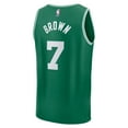 thumbnail image 3 of Men's Fanatics Jaylen Brown Kelly Green Boston Celtics Fast Break Replica Player Jersey - Icon Edition, 3 of 3