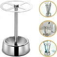 thumbnail image 2 of Toothbrush Holder Stainless Steel Toothpaste Stand Shelves Bathroom Organizer Freestand Stationery Makeup Brush Storage, 2 of 7