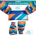 thumbnail image 2 of Aqua SwimSchool 2-in-1 Tot Grow-with-Me Swim Training Vest, Blue, 2 of 8