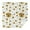 White Sunflower Letter, variant on Black Sunflower Daffodil Pattern Square Tablecloth,Waterproof Square Table Cover,Wipeable Spillproof Washable Table Cover for Home Kitchen Party Decor 42"X42"(107x107cm)