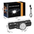 thumbnail image 2 of Linterna frontal LED recargable de 1500 lúmenes, resistente al agua IP66, 5 modos de iluminación para ciclismo, acampada, senderismo y bricolaje, 2 of 3