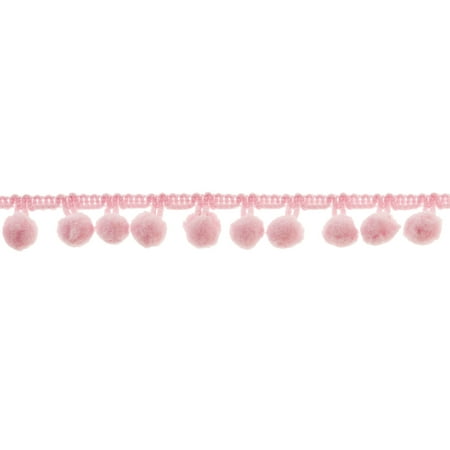 Simplicity Pom Pom Fringe 3/4"X4'-Pink
