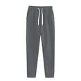 thumbnail image 4 of WTXUE Sweatsuits, Women's Fashionable Sports Casual Solid Color Jacket Sweatshirt Trousers Round Neck Suit, Women, Dark Gray S, 4 of 5