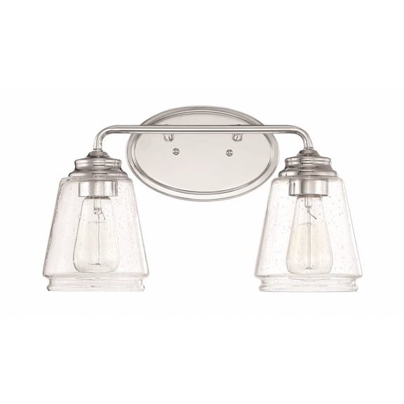 2462-CH-Millennium Lighting-2 Light Bath Vanity-9.75 Inches Tall and 15.25 Inches Wide-Chrome Finish