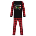 thumbnail image 2 of Matching Family Christmas Pajamas, We Are Family Christmas 2026 Raglan Top And Plaid Pants, Soft Loungewear for Christmas Eve, Cozy Sleepwear for Xmas Morning, Matching Pjs for Photos, 2 of 5