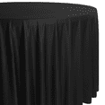thumbnail image 5 of Black Scuba(Wrinkle Free) Tablecloth Round 120 Inch for Restaurant Kitchen Dining Wedding Party Banquet, 5 of 5