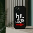 thumbnail image 4 of DistinctInk Tough Case for Apple iPhone 14 (6.1" Screen), Compatible with MagSafe Charging - Hi. I'm His Lawyer, 4 of 6